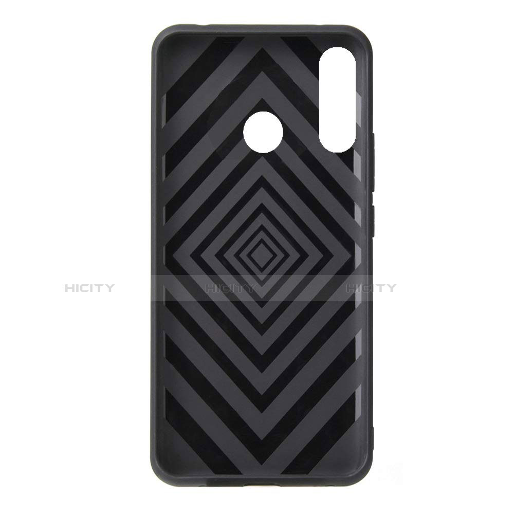 Funda Bumper Silicona y Plastico Mate Carcasa con Anillo de dedo Soporte S04 para Huawei Nova 4e