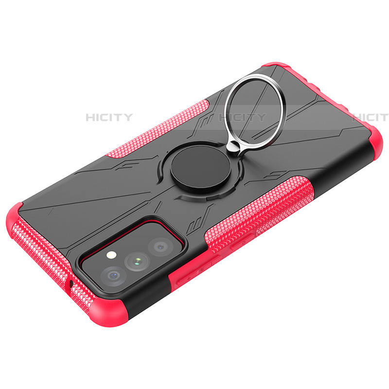 Funda Bumper Silicona y Plastico Mate Carcasa con Magnetico Anillo de dedo Soporte J01X para Samsung Galaxy M14 5G