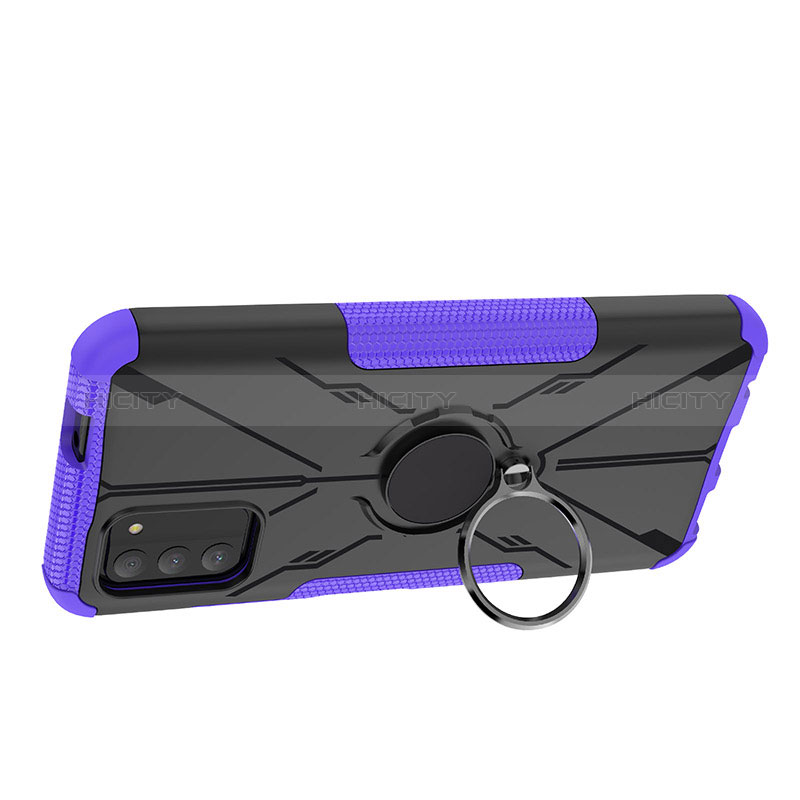 Funda Bumper Silicona y Plastico Mate Carcasa con Magnetico Anillo de dedo Soporte JX1 para Nokia G100