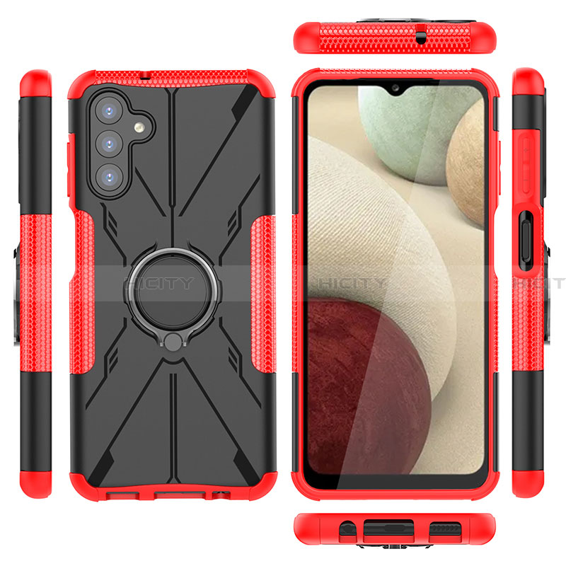 Funda Bumper Silicona y Plastico Mate Carcasa con Magnetico Anillo de dedo Soporte JX1 para Samsung Galaxy A13 5G