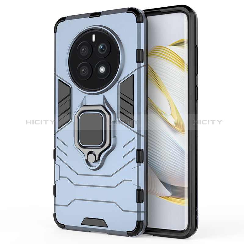 Funda Bumper Silicona y Plastico Mate Carcasa con Magnetico Anillo de dedo Soporte KC1 para Huawei Mate 50E