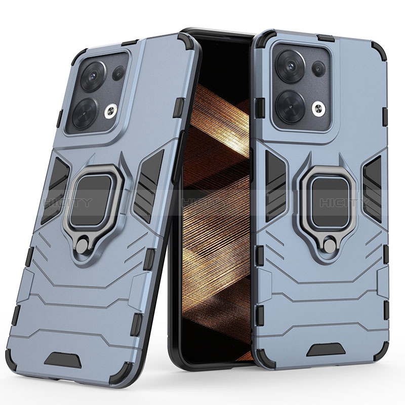 Funda Bumper Silicona y Plastico Mate Carcasa con Magnetico Anillo de dedo Soporte KC1 para Xiaomi Redmi Note 13 Pro 5G