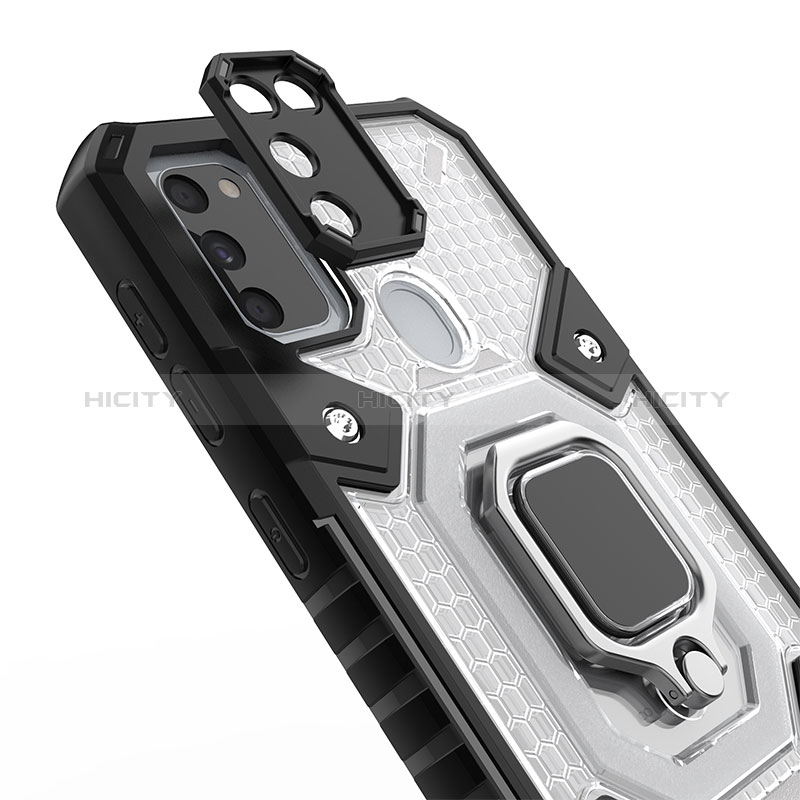 Funda Bumper Silicona y Plastico Mate Carcasa con Magnetico Anillo de dedo Soporte KC5 para Samsung Galaxy M30s