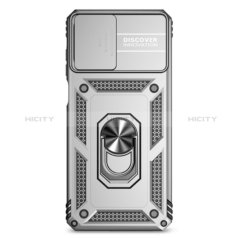 Funda Bumper Silicona y Plastico Mate Carcasa con Magnetico Anillo de dedo Soporte MQ3 para Motorola Moto G 5G (2023)