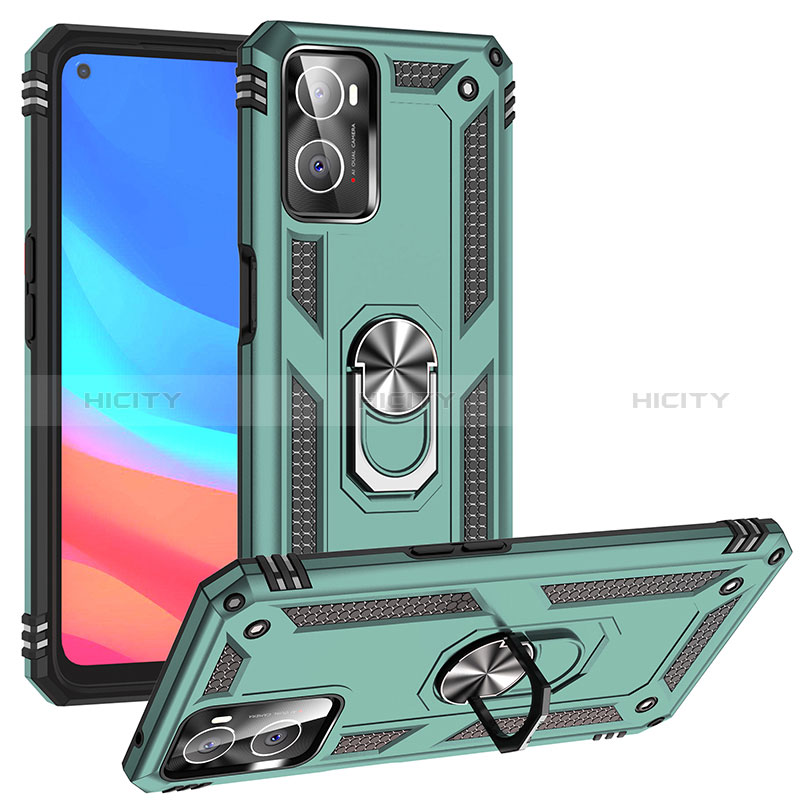 Funda Bumper Silicona y Plastico Mate Carcasa con Magnetico Anillo de dedo Soporte MQ3 para Oppo A36