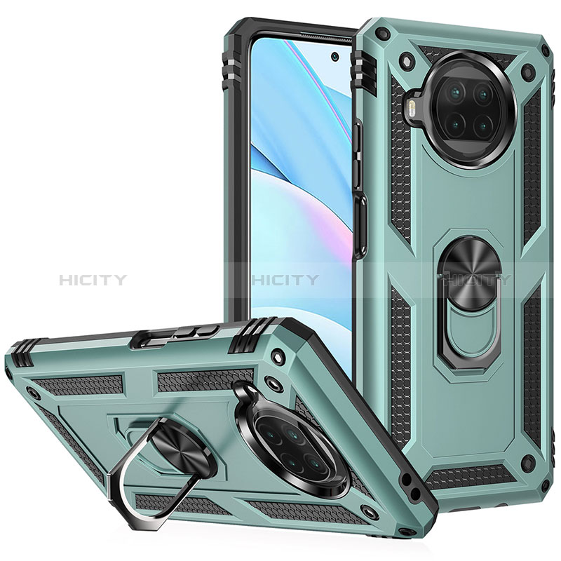 Funda Bumper Silicona y Plastico Mate Carcasa con Magnetico Anillo de dedo Soporte MQ3 para Xiaomi Mi 10i 5G