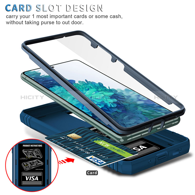 Funda Bumper Silicona y Plastico Mate Carcasa con Magnetico Anillo de dedo Soporte MQ5 para Samsung Galaxy S20 Lite 5G
