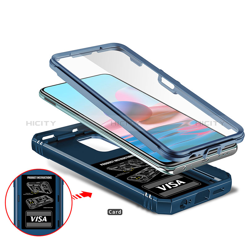 Funda Bumper Silicona y Plastico Mate Carcasa con Magnetico Anillo de dedo Soporte MQ5 para Xiaomi Redmi Note 11 SE India 4G