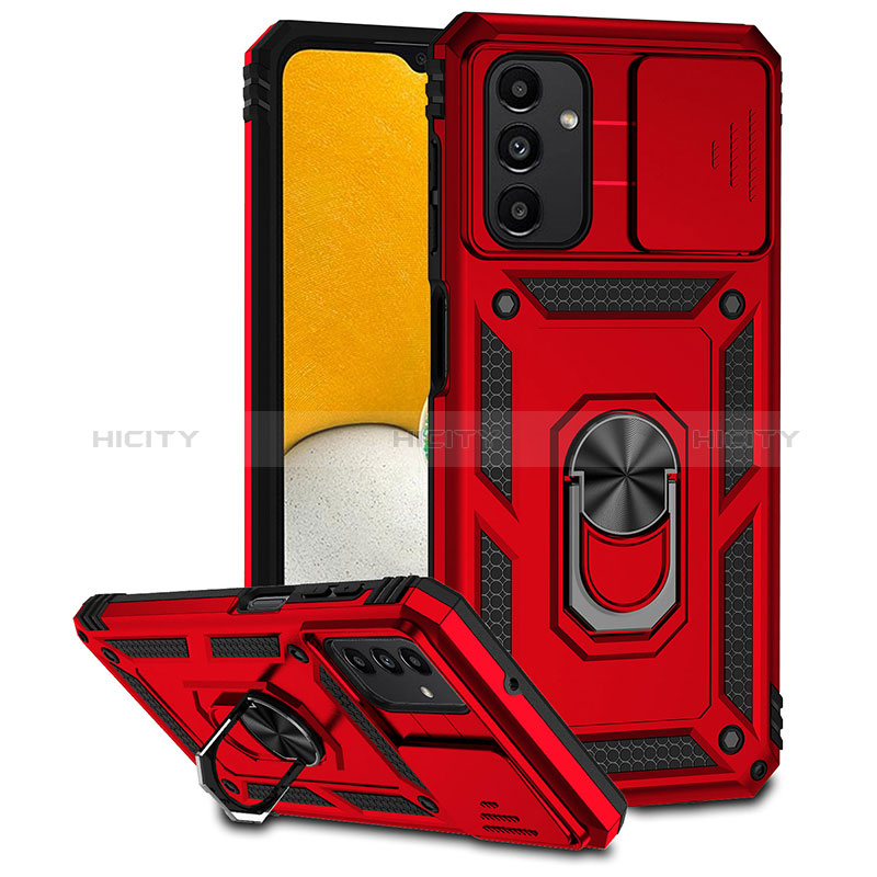 Funda Bumper Silicona y Plastico Mate Carcasa con Magnetico Anillo de dedo Soporte MQ6 para Samsung Galaxy A13 5G