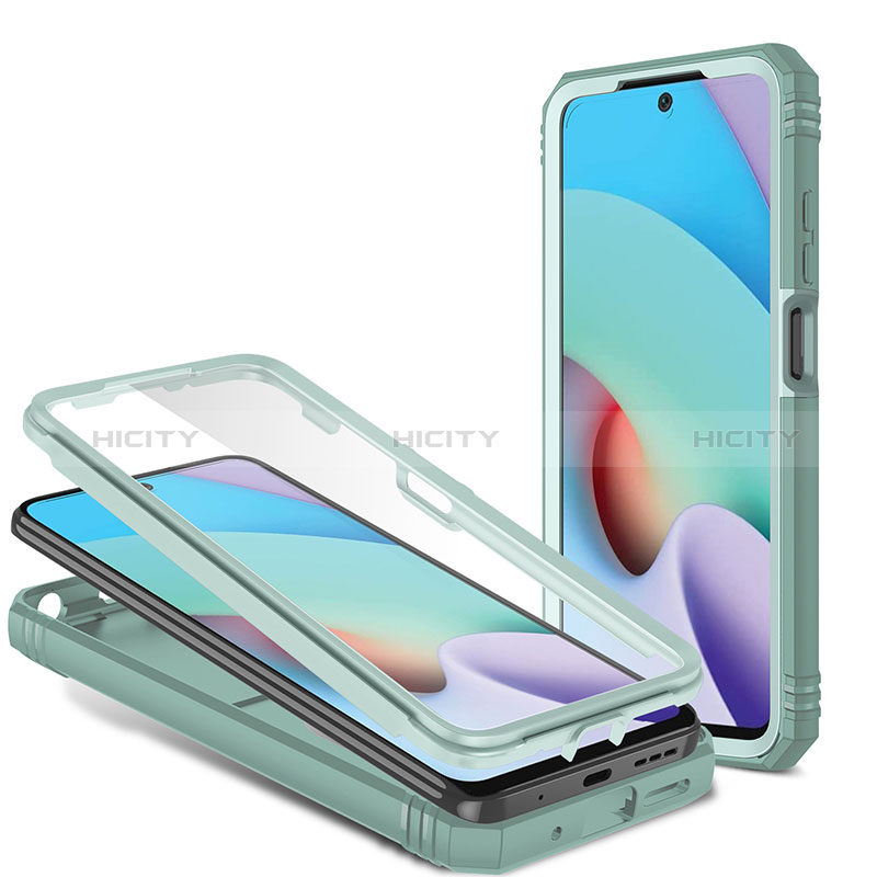 Funda Bumper Silicona y Plastico Mate Carcasa con Magnetico Anillo de dedo Soporte MQ6 para Xiaomi Redmi Note 11 4G (2021) Verde