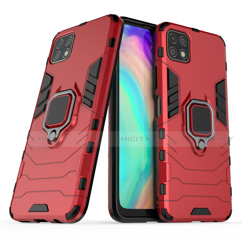 Funda Bumper Silicona y Plastico Mate Carcasa con Magnetico Anillo de dedo Soporte para Huawei Enjoy 20 5G