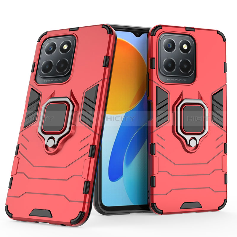 Funda Bumper Silicona y Plastico Mate Carcasa con Magnetico Anillo de dedo Soporte para Huawei Honor 70 Lite 5G