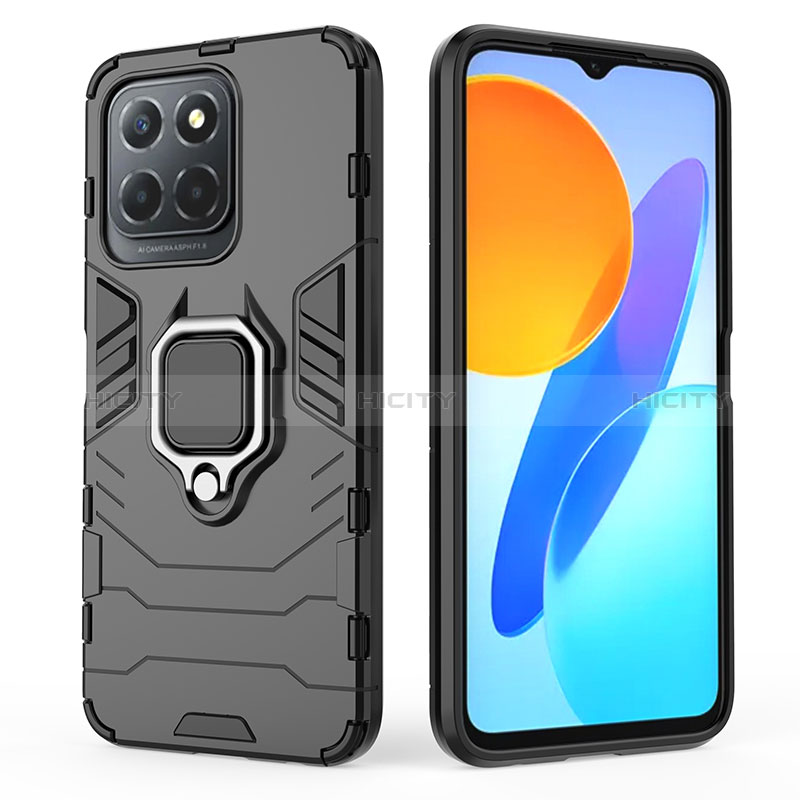 Funda Bumper Silicona y Plastico Mate Carcasa con Magnetico Anillo de dedo Soporte para Huawei Honor X6