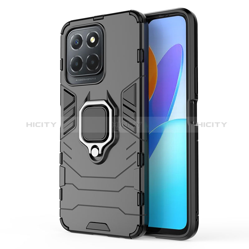 Funda Bumper Silicona y Plastico Mate Carcasa con Magnetico Anillo de dedo Soporte para Huawei Honor X8 5G