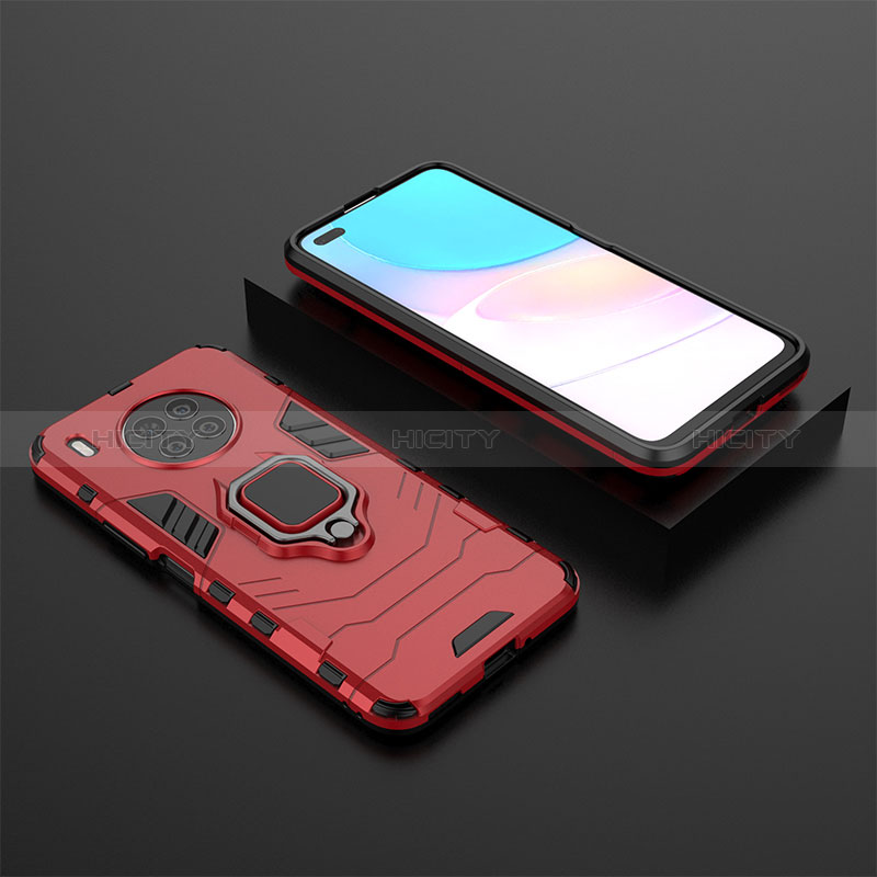 Funda Bumper Silicona y Plastico Mate Carcasa con Magnetico Anillo de dedo Soporte para Huawei Nova 8i