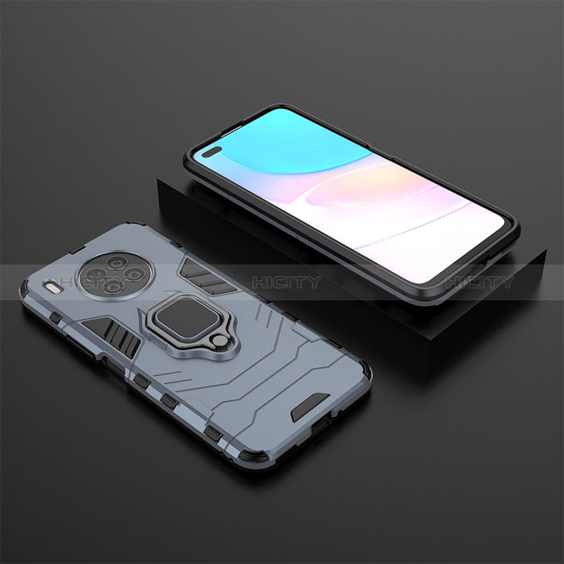 Funda Bumper Silicona y Plastico Mate Carcasa con Magnetico Anillo de dedo Soporte para Huawei Nova 8i