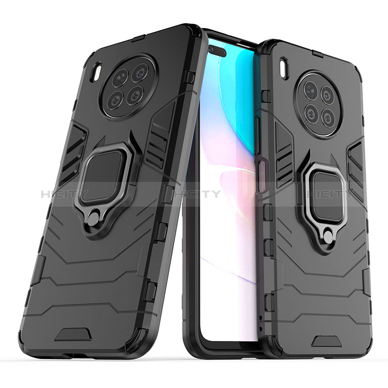 Funda Bumper Silicona y Plastico Mate Carcasa con Magnetico Anillo de dedo Soporte para Huawei Nova 8i