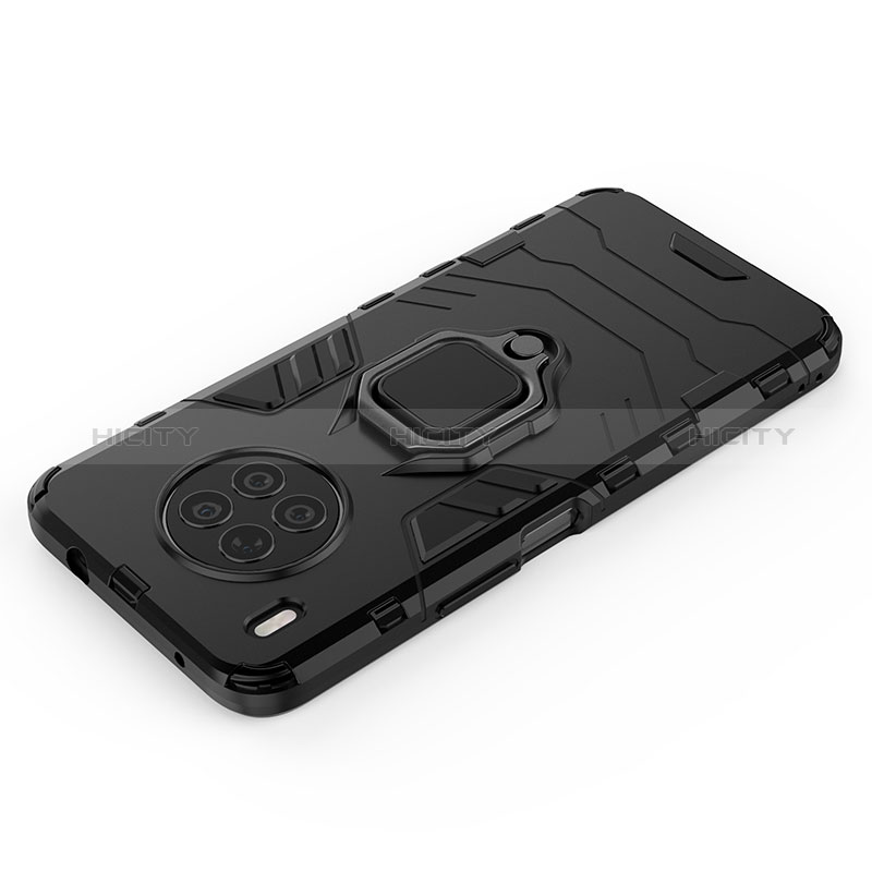 Funda Bumper Silicona y Plastico Mate Carcasa con Magnetico Anillo de dedo Soporte para Huawei Nova 8i