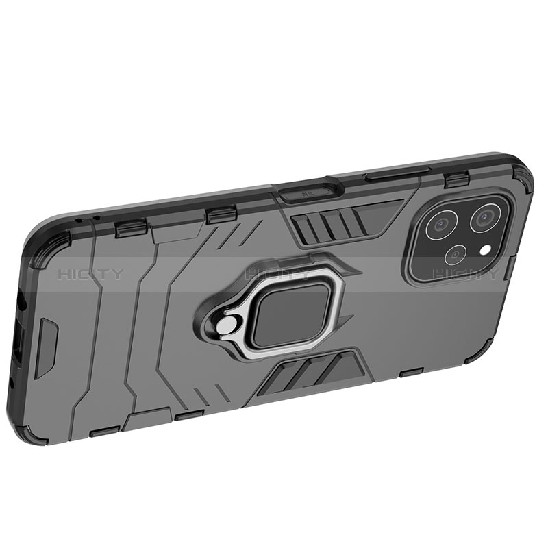 Funda Bumper Silicona y Plastico Mate Carcasa con Magnetico Anillo de dedo Soporte para Huawei Nova Y61