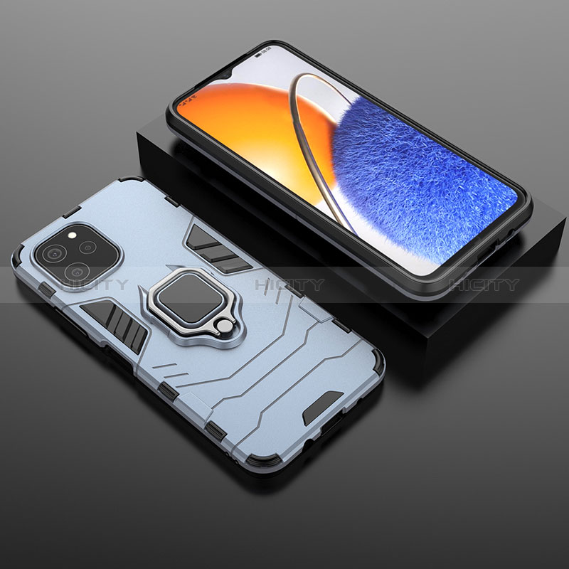 Funda Bumper Silicona y Plastico Mate Carcasa con Magnetico Anillo de dedo Soporte para Huawei Nova Y61