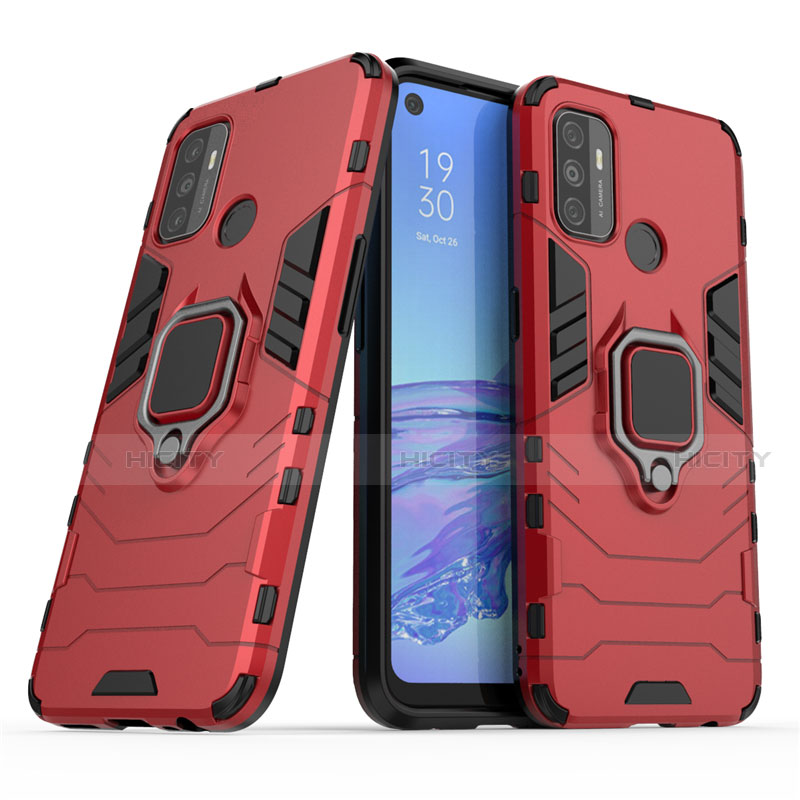 Funda Bumper Silicona y Plastico Mate Carcasa con Magnetico Anillo de dedo Soporte para Oppo A33