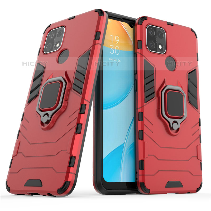 Funda Bumper Silicona y Plastico Mate Carcasa con Magnetico Anillo de dedo Soporte para Oppo A35