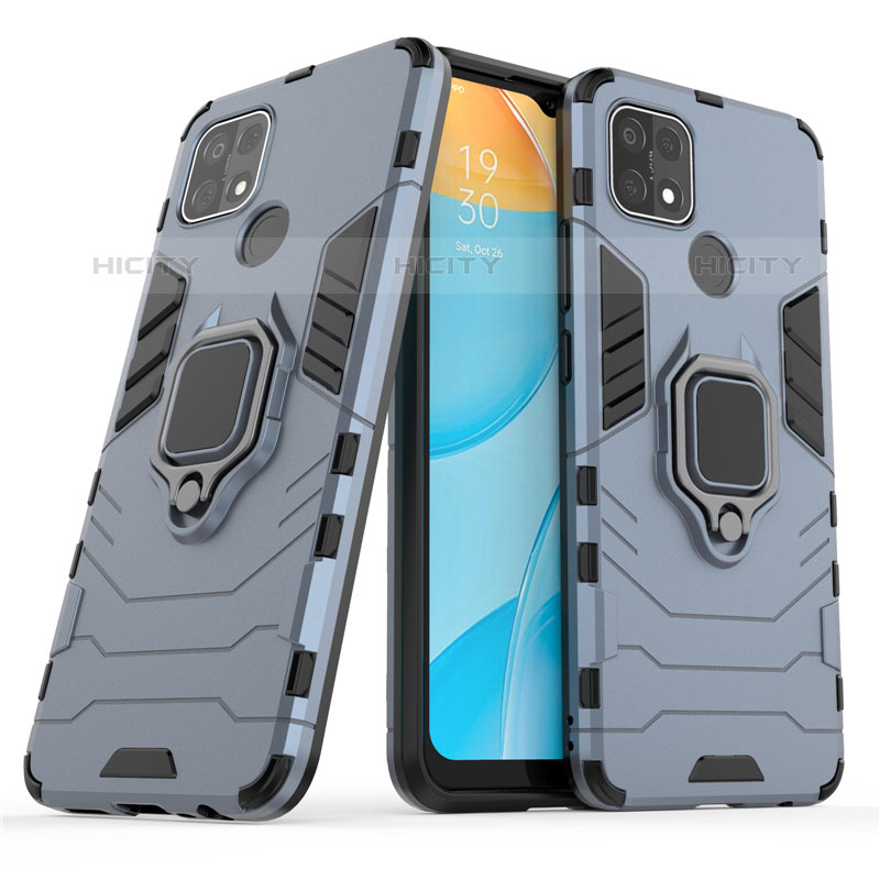 Funda Bumper Silicona y Plastico Mate Carcasa con Magnetico Anillo de dedo Soporte para Oppo A35