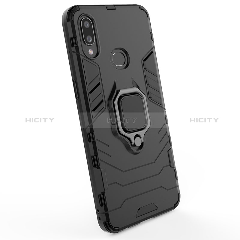 Funda Bumper Silicona y Plastico Mate Carcasa con Magnetico Anillo de dedo Soporte para Samsung Galaxy A10s