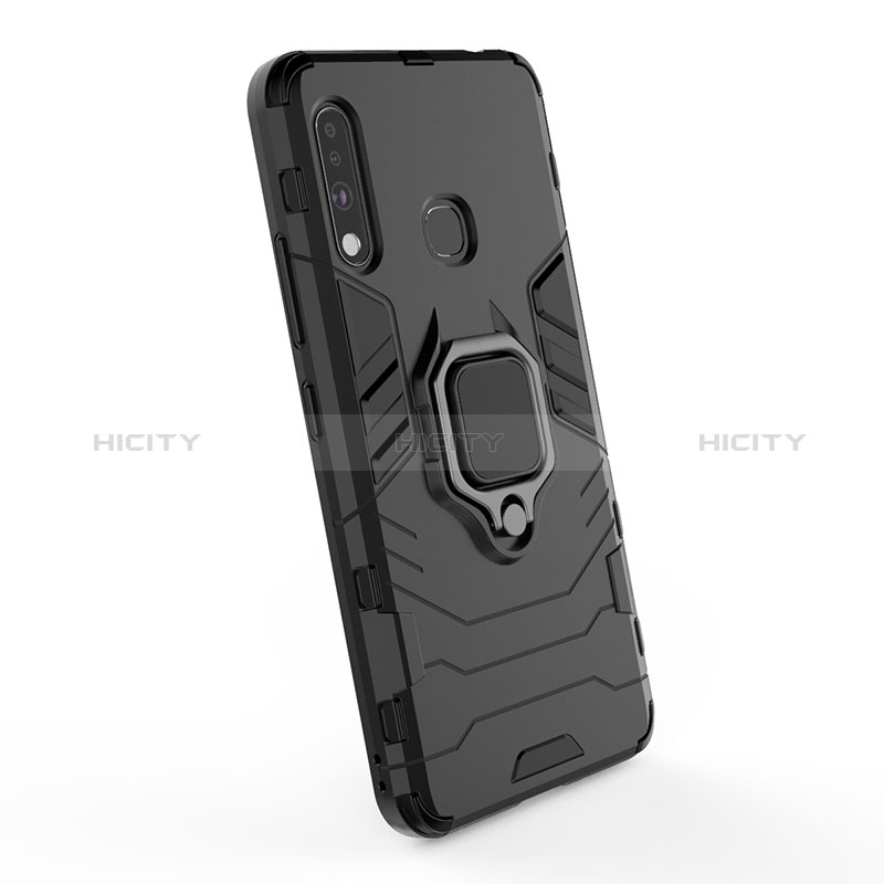 Funda Bumper Silicona y Plastico Mate Carcasa con Magnetico Anillo de dedo Soporte para Samsung Galaxy A70E