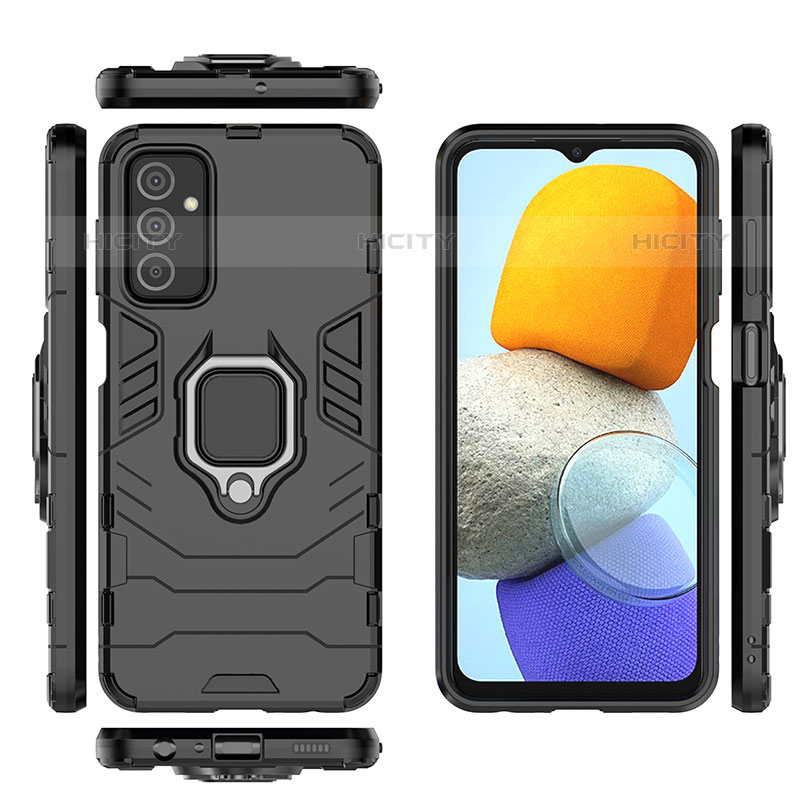 Funda Bumper Silicona y Plastico Mate Carcasa con Magnetico Anillo de dedo Soporte para Samsung Galaxy M23 5G