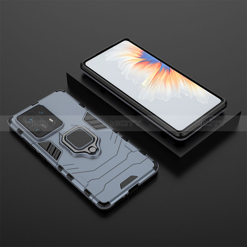 Funda Bumper Silicona y Plastico Mate Carcasa con Magnetico Anillo de dedo Soporte para Xiaomi Mi Mix 4 5G