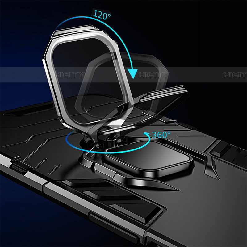 Funda Bumper Silicona y Plastico Mate Carcasa con Magnetico Anillo de dedo Soporte R01 para Samsung Galaxy A53 5G