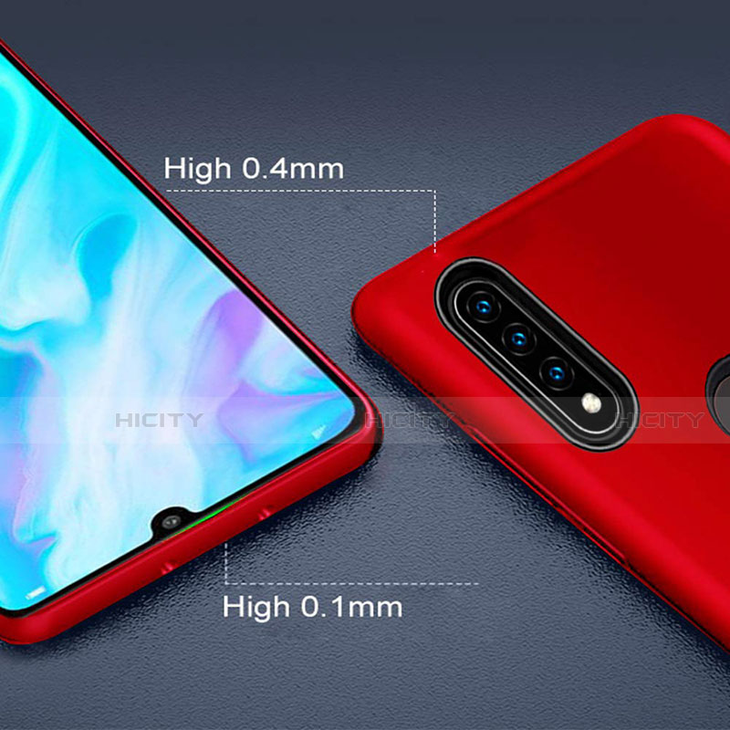 Funda Bumper Silicona y Plastico Mate Carcasa con Magnetico Anillo de dedo Soporte R04 para Huawei P30 Lite