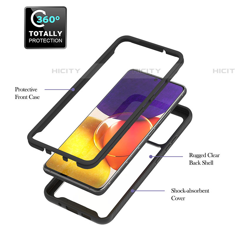 Funda Bumper Silicona y Plastico Mate Carcasa con Magnetico Anillo de dedo Soporte ZJ1 para Samsung Galaxy A05s