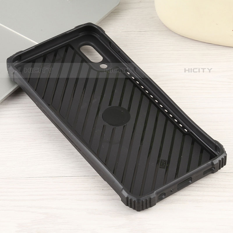 Funda Bumper Silicona y Plastico Mate Carcasa con Magnetico Anillo de dedo Soporte ZJ1 para Samsung Galaxy M02