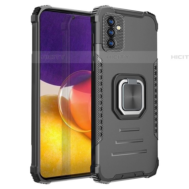 Funda Bumper Silicona y Plastico Mate Carcasa con Magnetico Anillo de dedo Soporte ZJ2 para Samsung Galaxy A54 5G