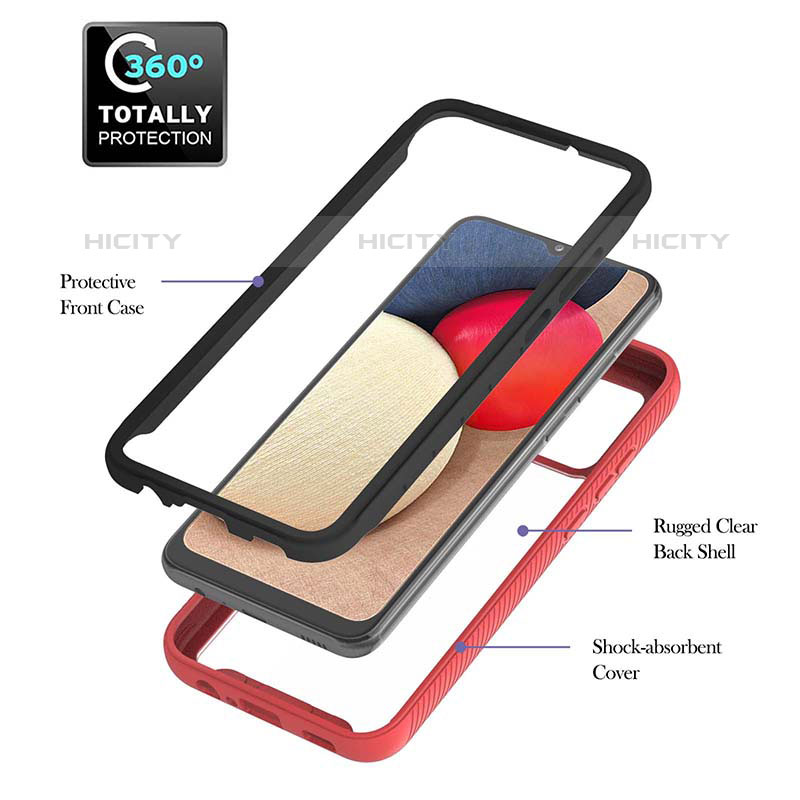 Funda Bumper Silicona y Plastico Mate Carcasa con Magnetico Anillo de dedo Soporte ZJ5 para Samsung Galaxy M02s