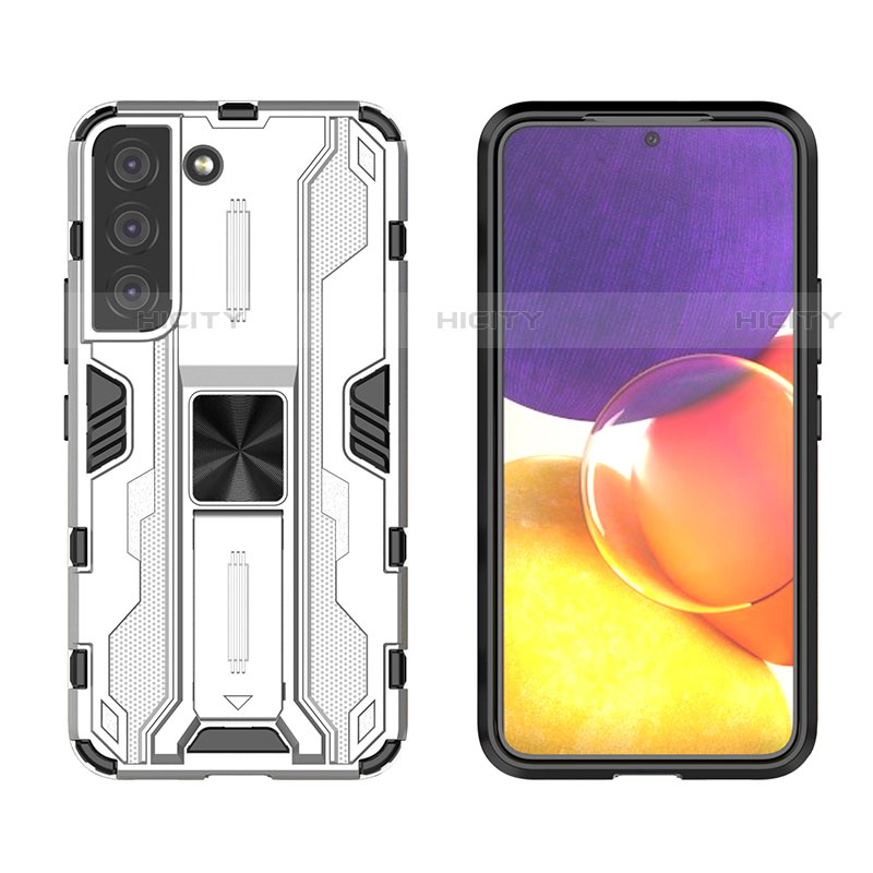 Funda Bumper Silicona y Plastico Mate Carcasa con Magnetico Soporte A03 para Samsung Galaxy S23 Plus 5G