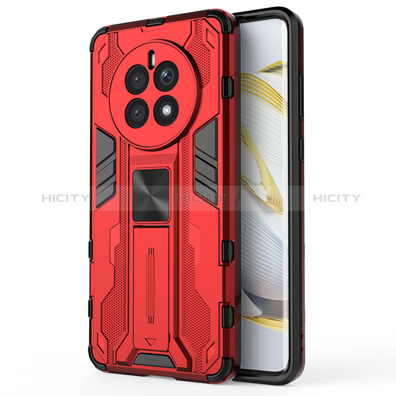 Funda Bumper Silicona y Plastico Mate Carcasa con Magnetico Soporte KC1 para Huawei Mate 50E