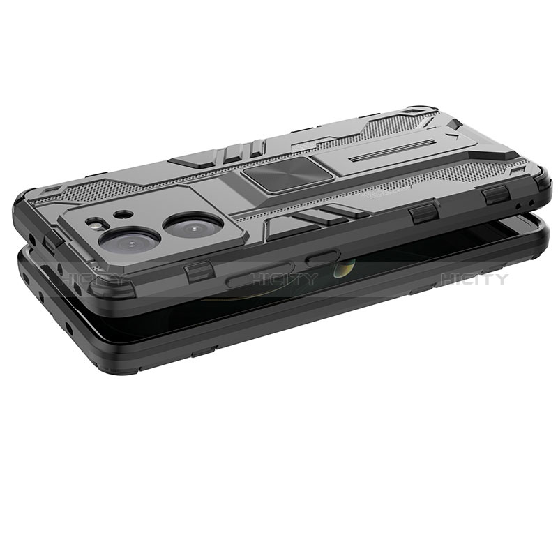 Funda Bumper Silicona y Plastico Mate Carcasa con Magnetico Soporte KC1 para Xiaomi Mi 13T Pro 5G