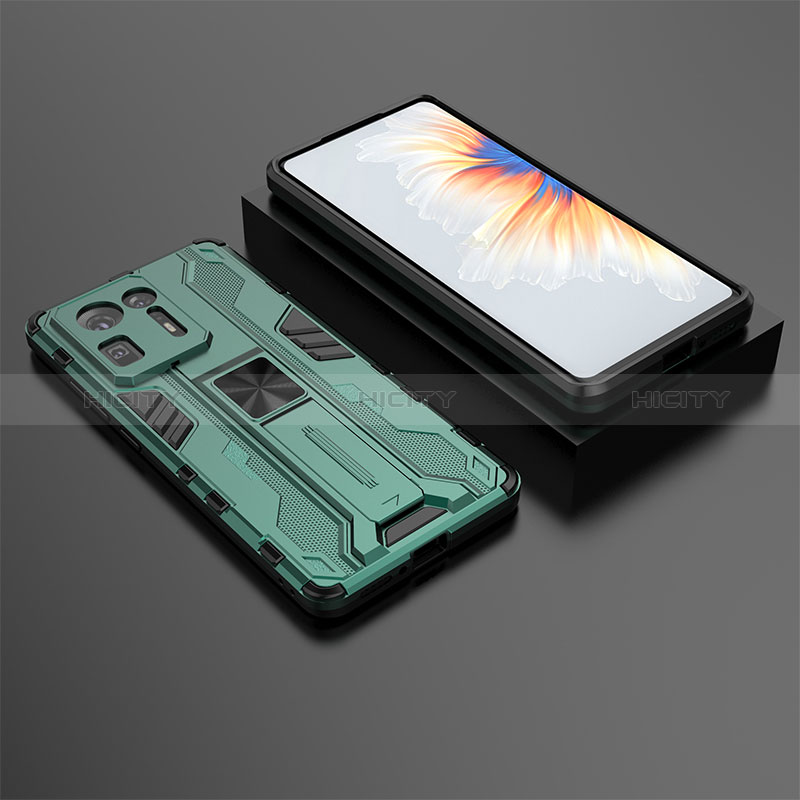 Funda Bumper Silicona y Plastico Mate Carcasa con Magnetico Soporte KC1 para Xiaomi Mi Mix 4 5G