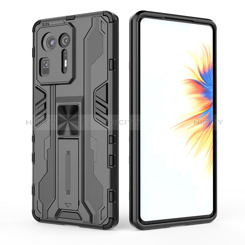 Funda Bumper Silicona y Plastico Mate Carcasa con Magnetico Soporte KC1 para Xiaomi Mi Mix 4 5G