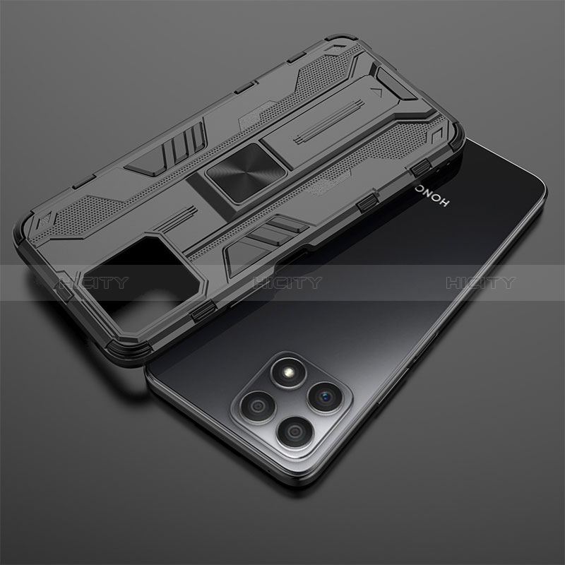 Funda Bumper Silicona y Plastico Mate Carcasa con Magnetico Soporte KC2 para Huawei Honor X30i