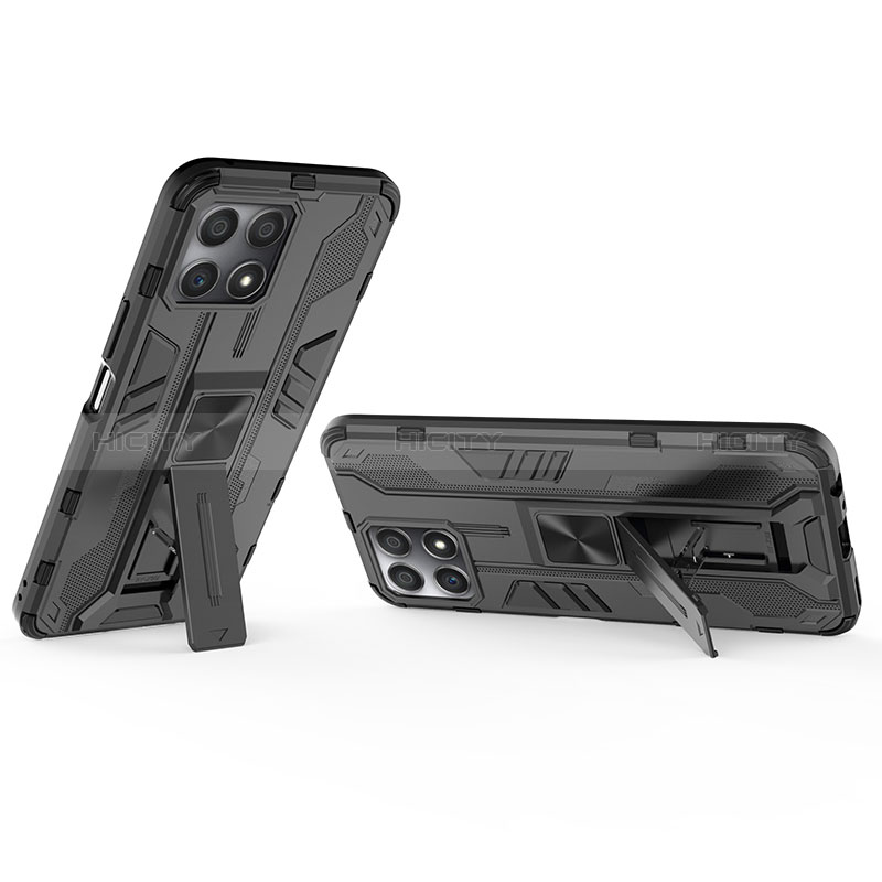 Funda Bumper Silicona y Plastico Mate Carcasa con Magnetico Soporte KC2 para Huawei Honor X30i