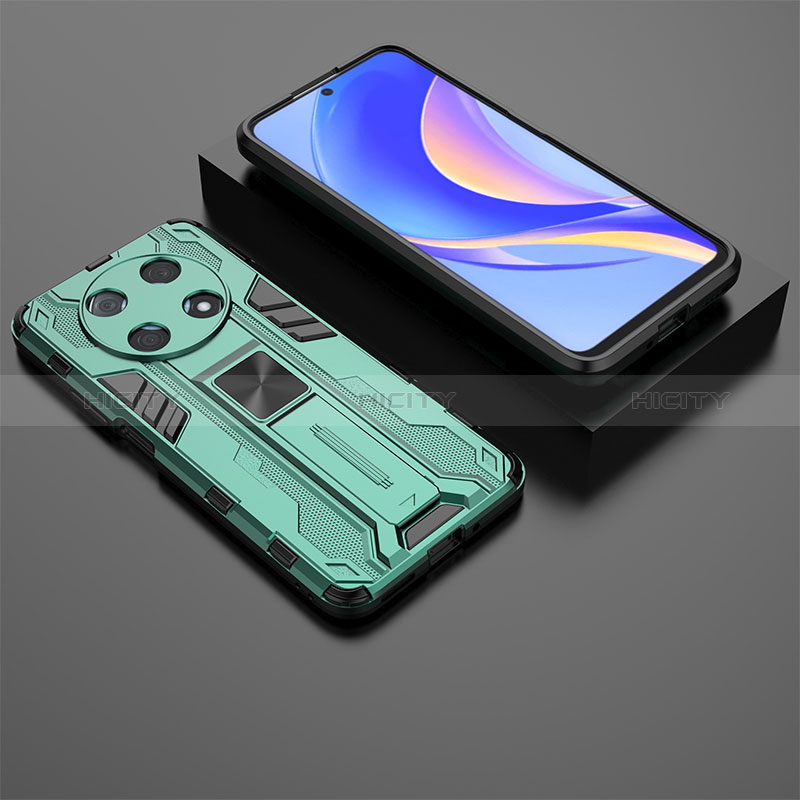 Funda Bumper Silicona y Plastico Mate Carcasa con Magnetico Soporte KC2 para Huawei Nova Y90