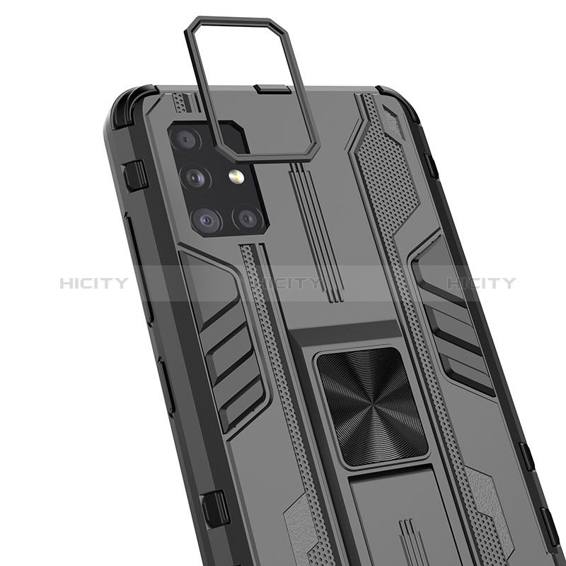 Funda Bumper Silicona y Plastico Mate Carcasa con Magnetico Soporte KC2 para Samsung Galaxy A51 5G