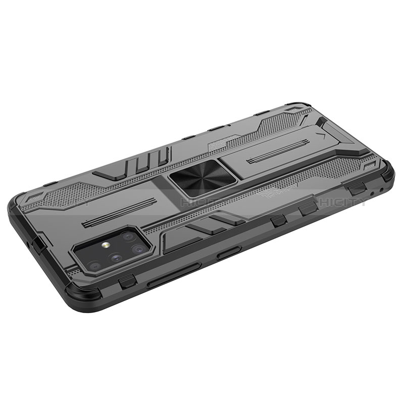 Funda Bumper Silicona y Plastico Mate Carcasa con Magnetico Soporte KC3 para Samsung Galaxy M40S