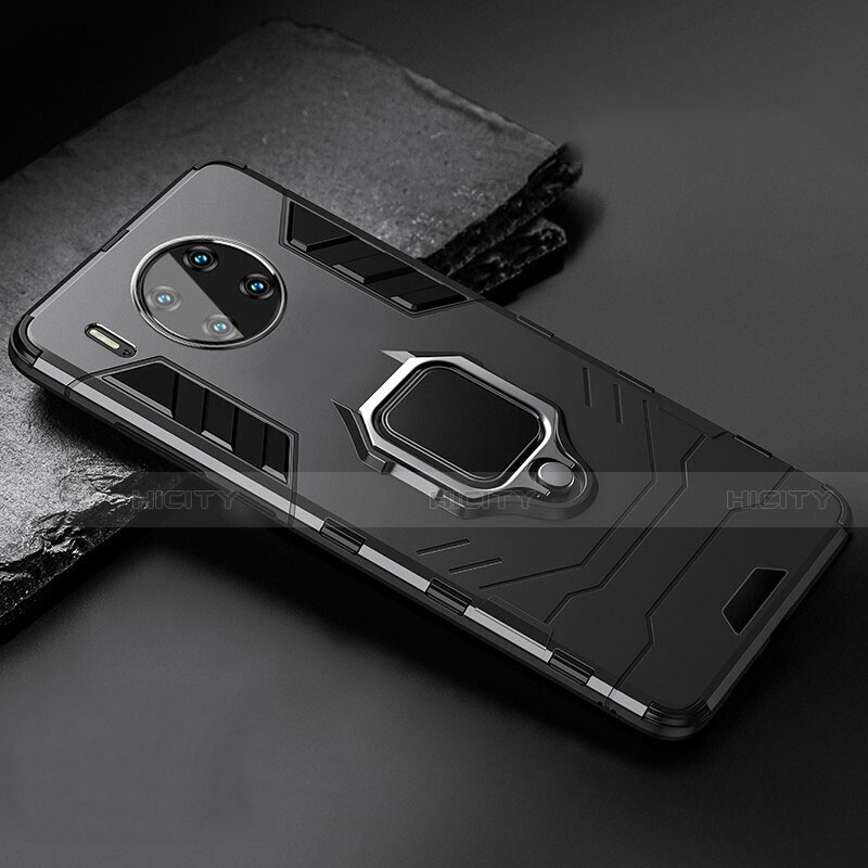 Funda Bumper Silicona y Plastico Mate Carcasa con Magnetico Soporte para Huawei Mate 30 5G