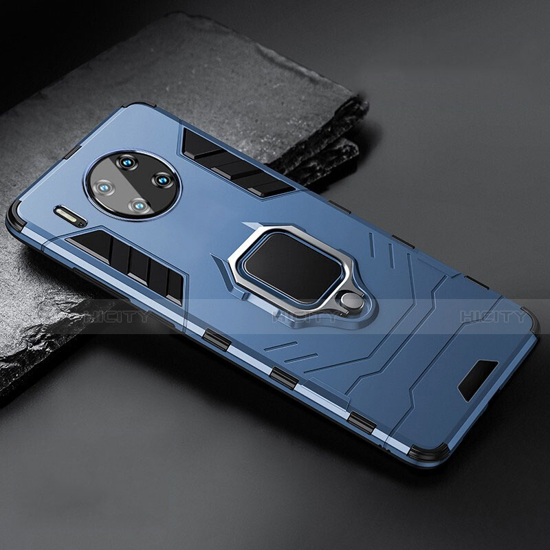 Funda Bumper Silicona y Plastico Mate Carcasa con Magnetico Soporte para Huawei Mate 30 Pro