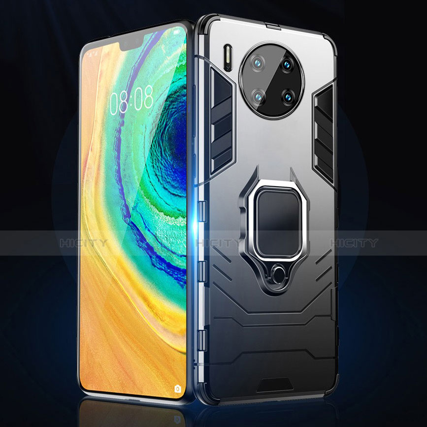 Funda Bumper Silicona y Plastico Mate Carcasa con Magnetico Soporte para Huawei Mate 30 Pro 5G